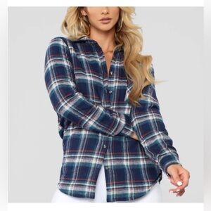 AMBIANCE flannel shacket